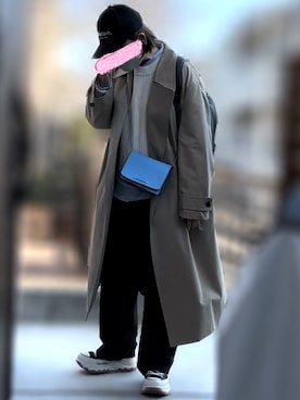 「c.u.l（シーユーエル）のアイテム（バッグ）」を使った、記録係さん（レディース・161cm）の冬コーディネート