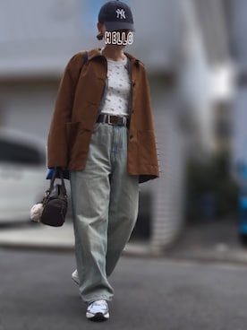 「H&M（エイチ・アンド・エム）のアイテム（パンツ）」を使った、記録係さん（レディース・161cm）の秋コーディネート