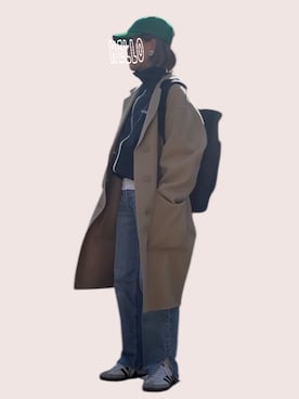 「GU（ジーユー）のアイテム（キャップ）」を使った、記録係さん（レディース・161cm）の春コーディネート