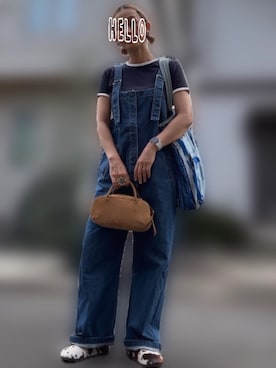 「アイテム（アクセサリー、パープル系）」を使った、記録係さん（レディース・161cm）の秋コーディネート