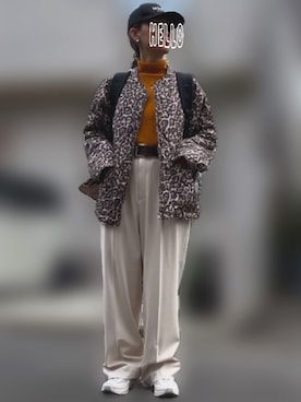 「アイテム（ノーカラージャケット）」を使った、記録係さん（レディース・161cm）の秋コーディネート