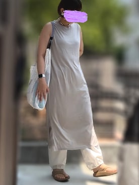 「PUBLUX（パブリュクス）のアイテム（バッグ）」を使った、記録係さん（レディース・161cm）の夏コーディネート