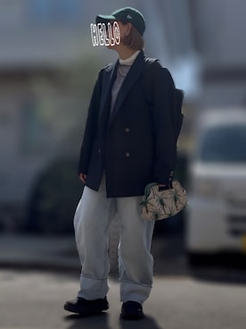 「HOKA（ホカ）のアイテム」を使った、記録係さん（レディース・161cm）の春コーディネート