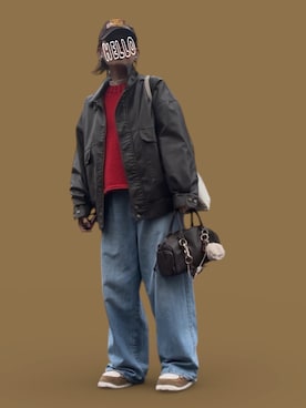 記録係さん（レディース・161cm）の冬コーディネート