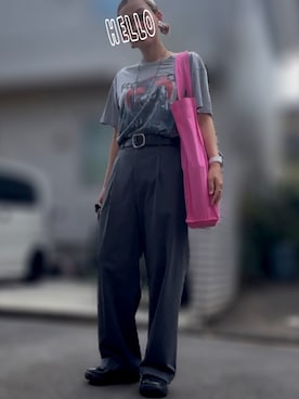 「サボ」｜記録係さん（レディース・161cm）の秋コーディネート