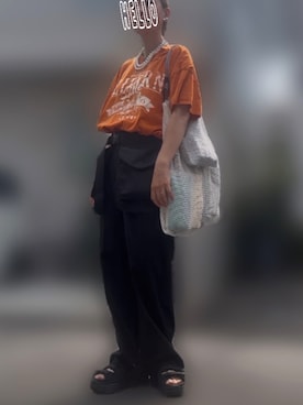 「LOWRYS FARM（ローリーズファーム）のパールタレンネックレス　249411（ネックレス）」を使った、記録係さん（レディース・161cm）の秋コーディネート