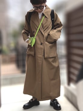 「H&M（エイチ・アンド・エム）のアイテム（バックパック/リュック）」を使った、記録係さん（レディース・161cm）の春コーディネート