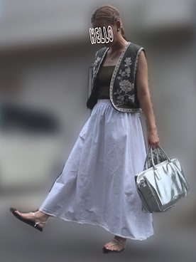 「UNITED ARROWS（ユナイテッドアローズ）のアイテム」を使った、記録係さん（レディース・161cm）の夏コーディネート