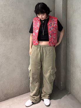 「アディダスコーデ」｜hinaさん（レディース・156cm）の夏コーディネート