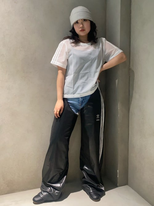 アディカラー シアー スリーストライプス 半袖Tシャツ