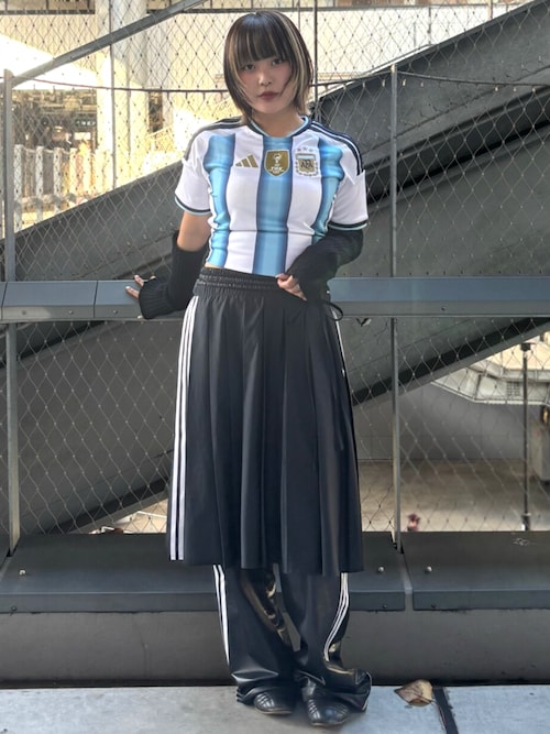 adidas（アディダス） スカート リボン プリーツ マキシスカート