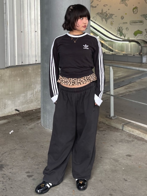 3XО　adidas ブラック 長袖シャツ パンツ セット 3XО adidas ブラック 長袖シャツ パンツ セット