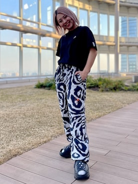 「adidas by Stella McCartney（アディダスバイステラマッカートニー）のアイテム（シューズ）」を使った、AHさん（レディース・150cm）の春コーディネート