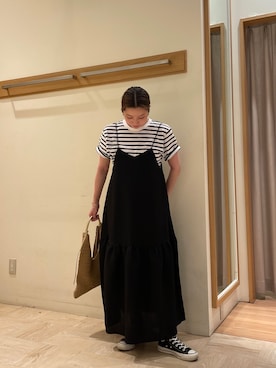 「GEVACO」｜「アイテム（ワンピース/ドレス）」を使った、sachiさん（レディース・157cm）の春コーディネート
