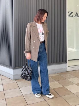 「ミッキー」｜sachiさん（レディース・157cm）の秋コーディネート