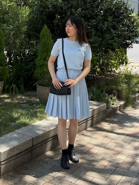 「LACOSTE（ラコステ）のアイテム」を使った、sakiさん（レディース・165cm）の秋コーディネート