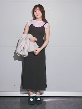 「LACOSTE（ラコステ）のアイテム」を使った、sakiさん（レディース・165cm）の夏コーディネート