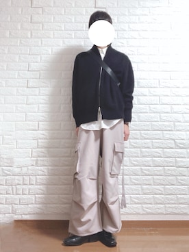 「GU（ジーユー）のアイテム（その他トップス）」を使った、ryuさん（メンズ・168cm）の冬コーディネート