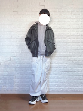 「アドラー」｜「アイテム（ブルゾン）」を使った、ryuさん（メンズ・168cm）の冬コーディネート
