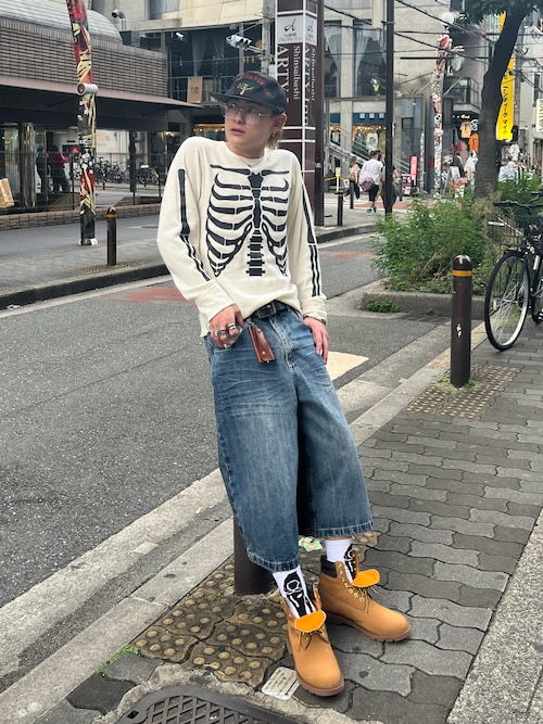 masonprince ルーズフィットAラインクロップドデニムパンツハーフパンツ ルーズフィット Aライン クロップドデニムパンツ NDK1925