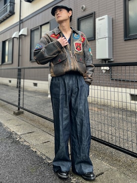 「アイテム（タンクトップ）」を使った、Reoさん（メンズ・171cm・20代）の秋コーディネート