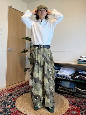 「KAVU（カブー）のKAVU/カブー Fur Ball Camp/ファーボールキャンプ（キャップ、その他）」を使った、Reoさん（メンズ・172cm）の秋コーディネート