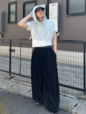 「アイテム（ベスト）」を使った、Reoさん（メンズ・171cm）の夏コーディネート
