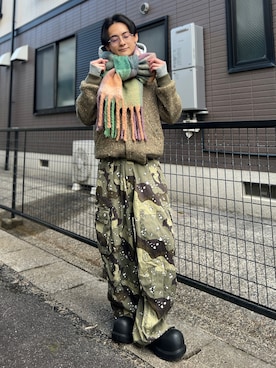 「アイテム（スリッポン）」を使った、Reoさん（メンズ・171cm）の秋コーディネート