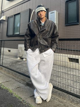 「アイテム（シャツ/ブラウス）」を使った、Reoさん（メンズ・171cm）の秋コーディネート