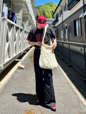 「アイテム（ローファー）」を使った、Reoさん（メンズ・171cm）の夏コーディネート