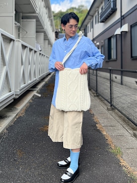 「Nanmo.（ナンモ）のアイテム」を使った、Reoさん（メンズ・171cm）の夏コーディネート