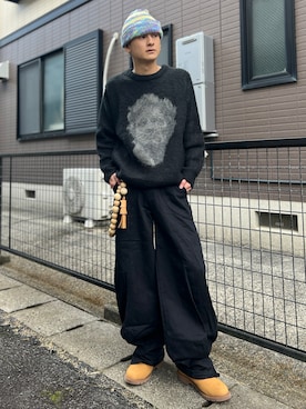 「アイテム（ニットキャップ/ビーニー）」を使った、Reoさん（メンズ・171cm・20代）の秋コーディネート