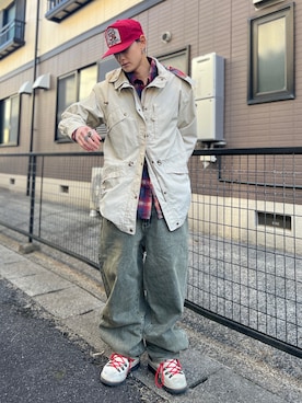 「アイテム（シャツ/ブラウス）」を使った、Reoさん（メンズ・171cm・20代）の秋コーディネート