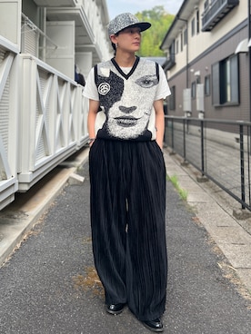 「アイテム（ベスト）」を使った、Reoさん（メンズ・171cm・20代）の夏コーディネート