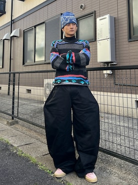 「アイテム（ローファー）」を使った、Reoさん（メンズ・171cm）の秋コーディネート