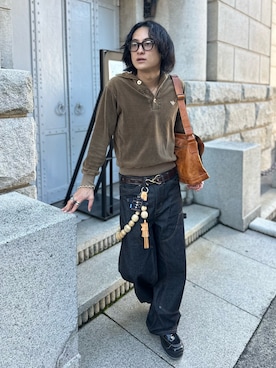 「Noen（ノエン）のアイテム」を使った、Reoさん（メンズ・172cm）の秋コーディネート