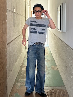「REGAL（リーガル）のアイテム」を使った、Reoさん（メンズ・172cm）の夏コーディネート