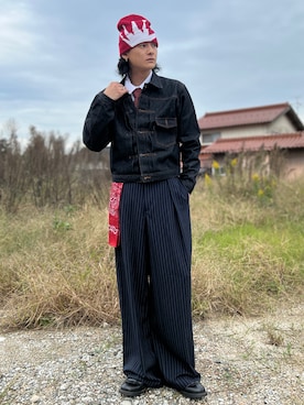 「DAISO（DAISO）のアイテム」を使った、Reoさん（メンズ・172cm）の秋コーディネート