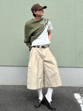 「アイテム（キャップ）」を使った、Reoさん（メンズ・171cm・20代）の秋コーディネート