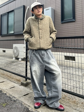 「アイテム（帽子）」を使った、Reoさん（メンズ・171cm・20代）の秋コーディネート