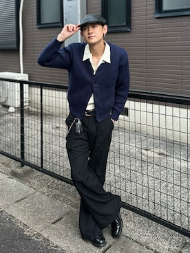 「アイテム（帽子）」を使った、Reoさん（メンズ・171cm・20代）の秋コーディネート