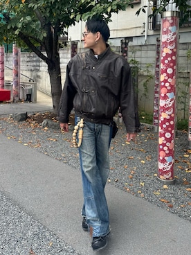 「アメカジ」｜Reoさん（メンズ・171cm・20代）の秋コーディネート