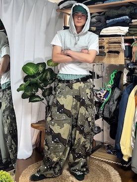 「アイテム（ベスト）」を使った、Reoさん（メンズ・171cm・20代）の夏コーディネート