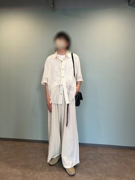 「アイテム（スラックス）」を使った、bon2shiさん（メンズ・179cm・30代）の夏コーディネート