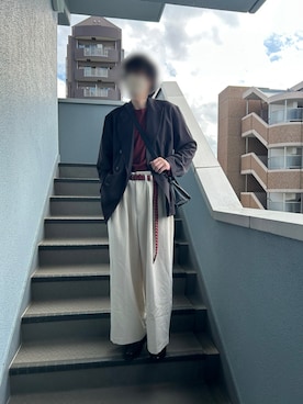 「アイテム（セットアップ）」を使った、bon2shiさん（メンズ・179cm）の秋コーディネート