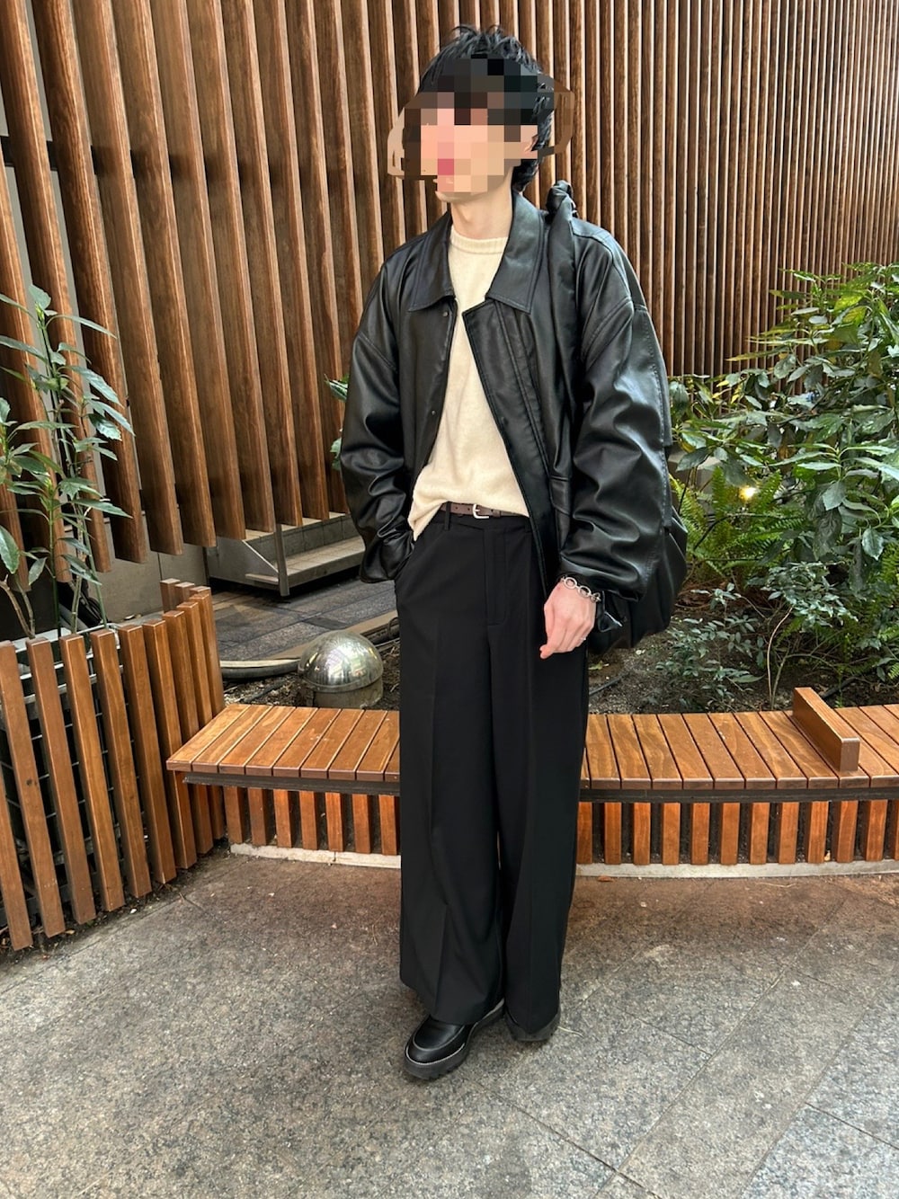 CLEL】Back Brushed TR Flare Slacks/バックブラッシュドTR