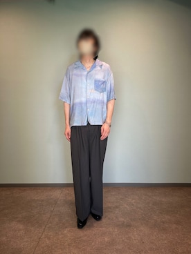 「WYM LIDNM（ウィム バイ リドム）のアイテム（アクセサリー）」を使った、bon2shiさん（メンズ・179cm）の夏コーディネート
