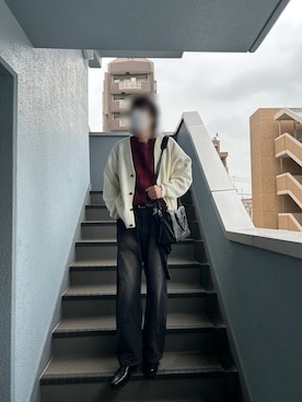 「アイテム（ニット/セーター）」を使った、bon2shiさん（メンズ・179cm・30代）の秋コーディネート