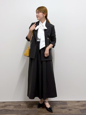 「お仕事コーデ」｜さきさん（レディース・155cm）の秋コーディネート