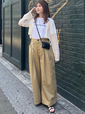 「ポシェット」｜さきさん（レディース・155cm）の夏コーディネート